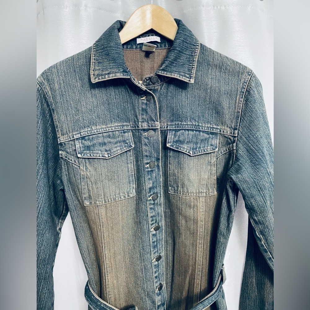 Buffalo David Bitton Denim Dress with Tie Belt - Picture 3 of 5